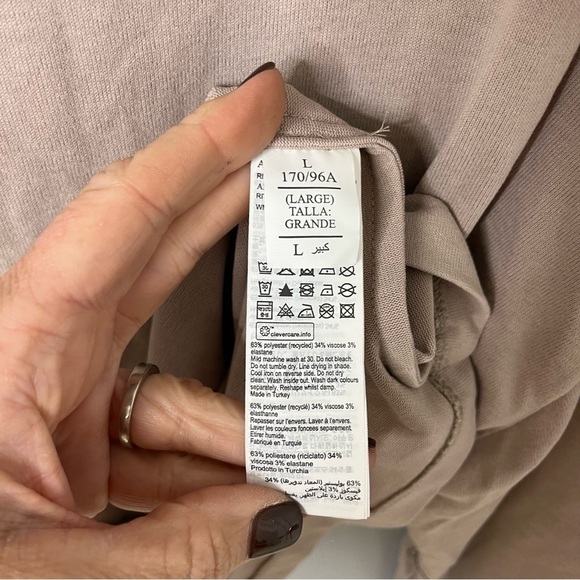 All Saints Rita Oversized Dropped Shoulder T Shirt Cloud Pink Size Large - Picture 7 of 8